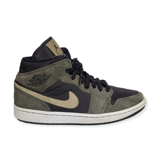 Air Jordan Shoes - Air Jordan 1 Mid Military Olive BQ6472-030 Women's Size 10.5